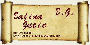 Dafina Gutić vizit kartica